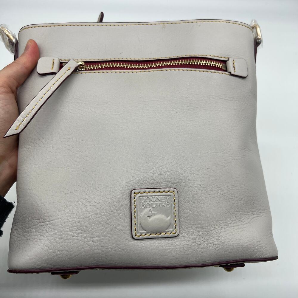 Dooney & Bourke Florentine Zip Crossbody Handbags Ecru - Picture 8 of 12